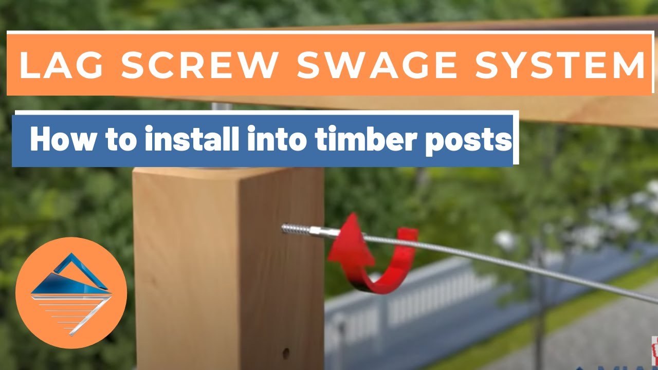 Lag Screw Swage Timber Post System